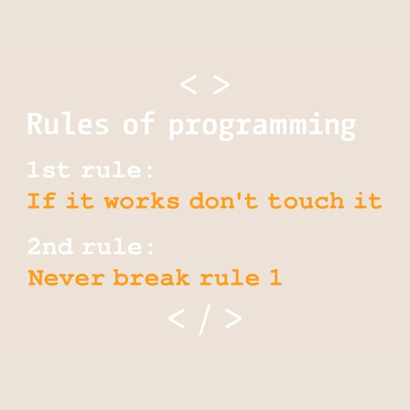 Regeln der Programmierung