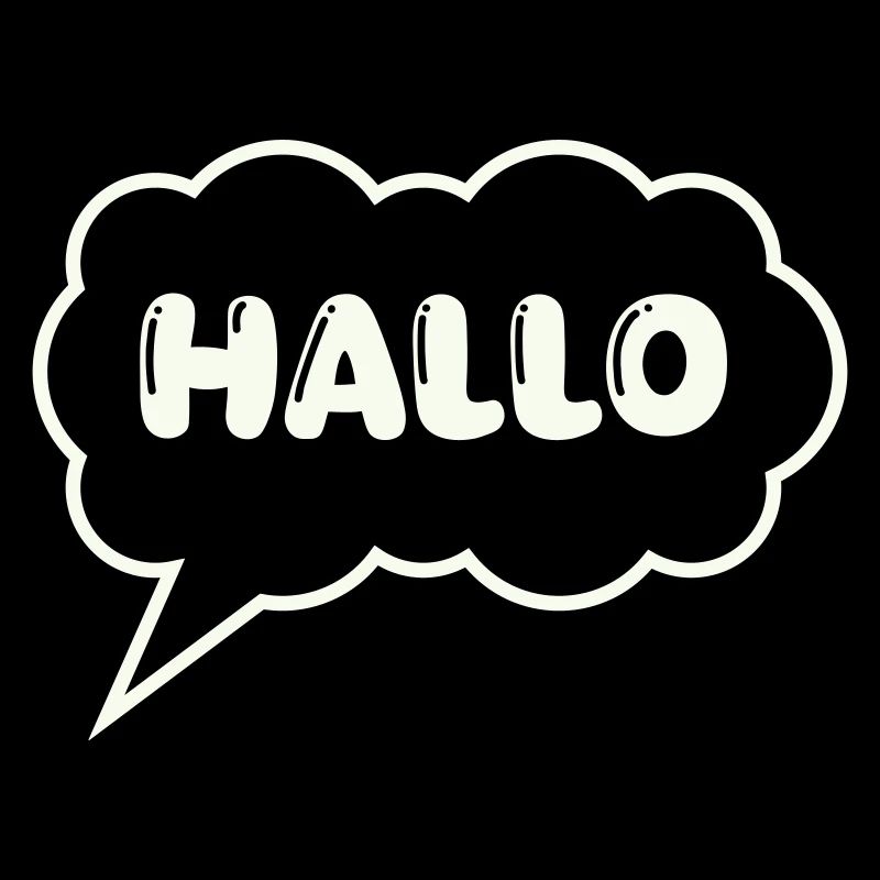 Bulle de dialogue Bonjour