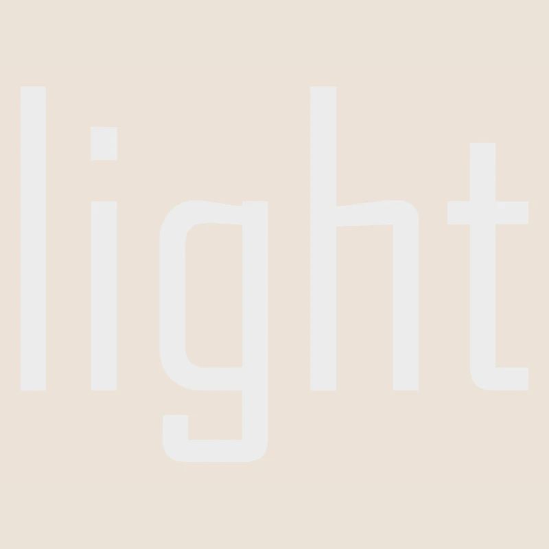 Bright Light Light - typography on black sun