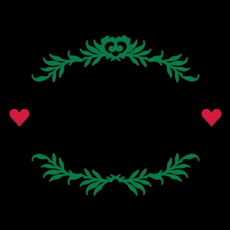 cadre de thym avec des coeurs / cadre de thym