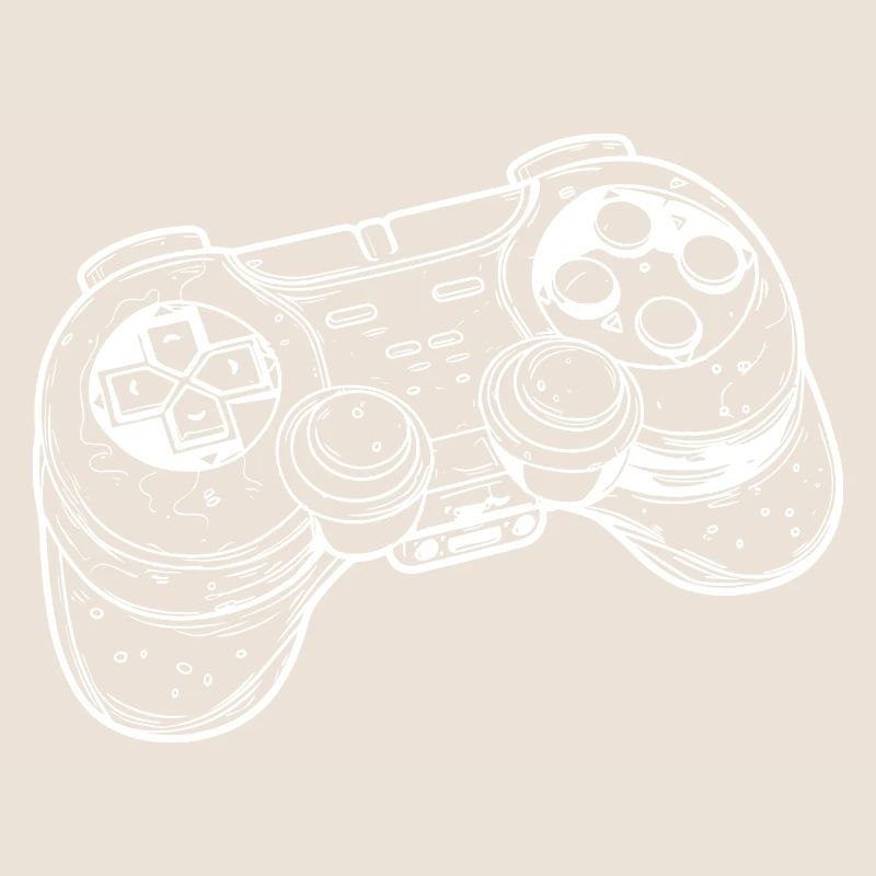 Dessin de manette de jeu vidéo