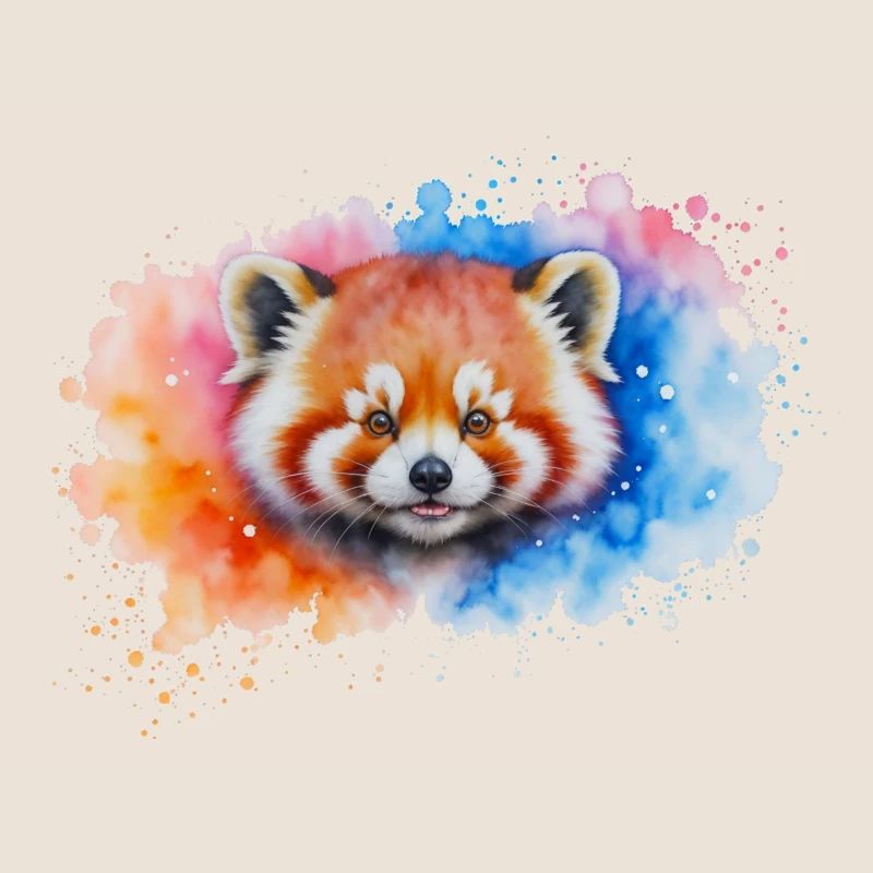 Aquarelle Red Panda Splash