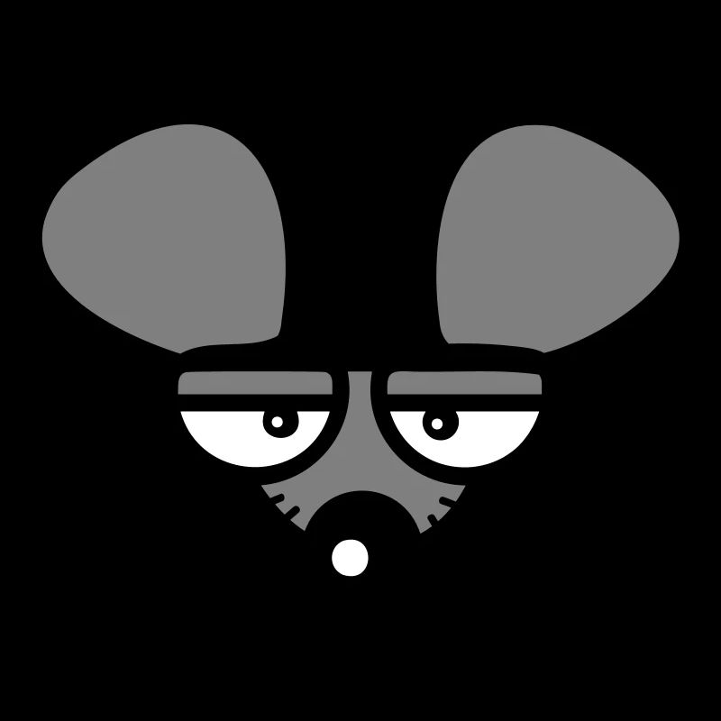 Maus Guckt Böse Wütend Frustriert Sauer Aggressiv