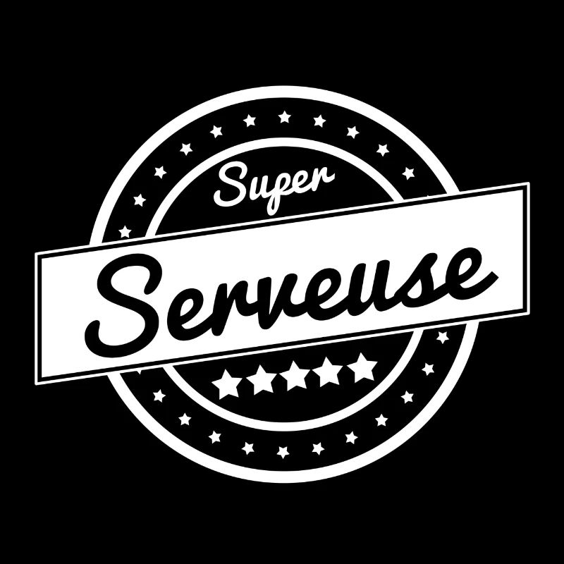 Super serveuse - blanc