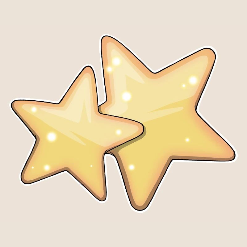 Glowing Starry Pattern Design for Apparel