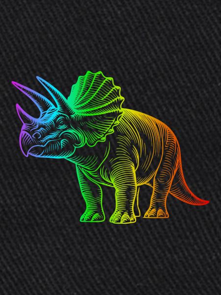 Rainbow Triceratops Dinosaur