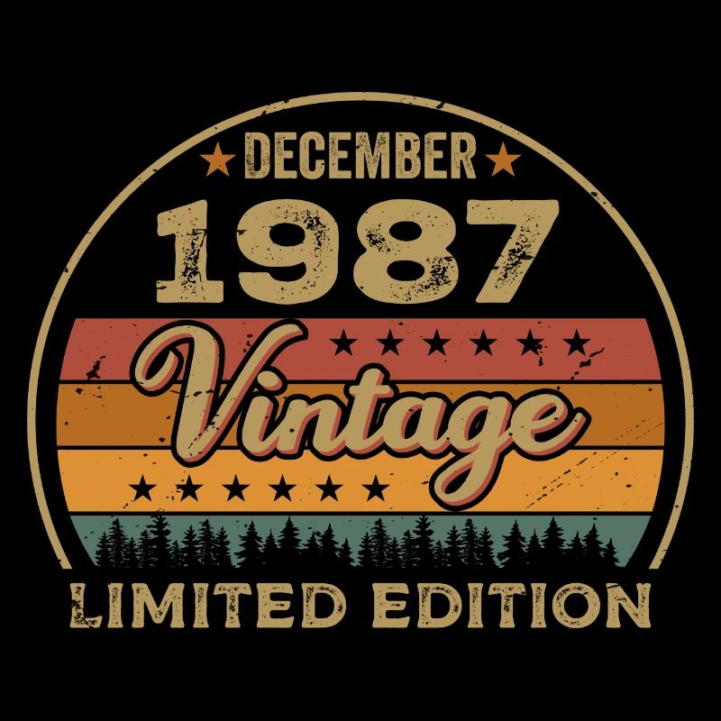 Anniversaire Décembre 1987 Cadeau Décembre 1987