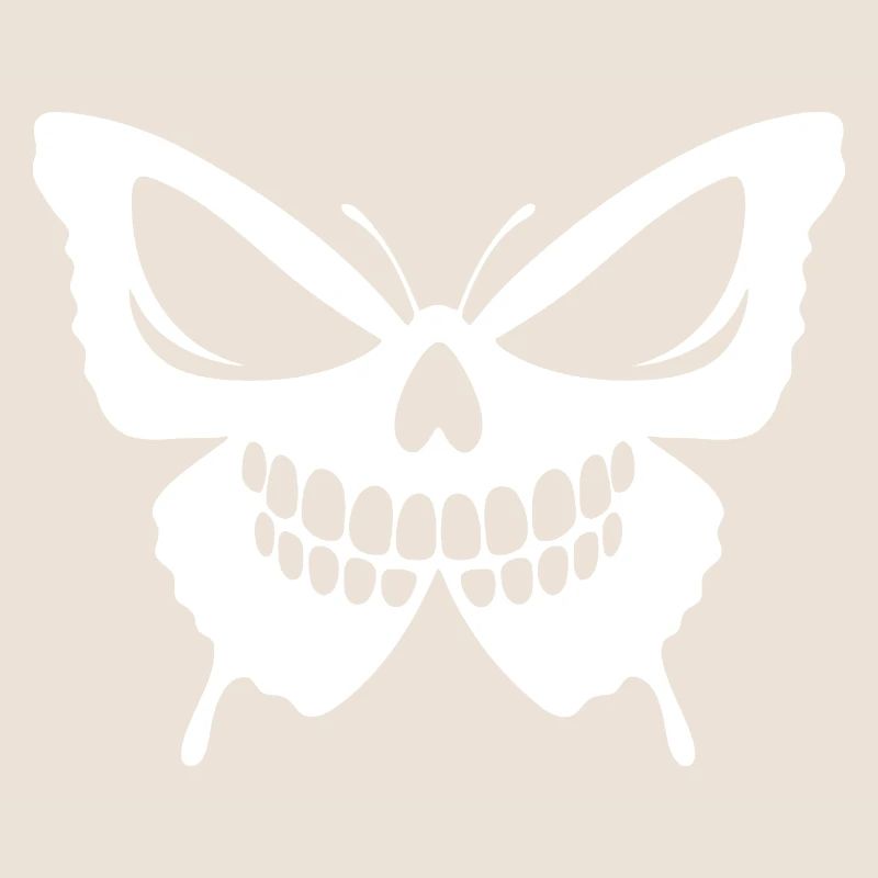 Conception complexe de crâne de papillon