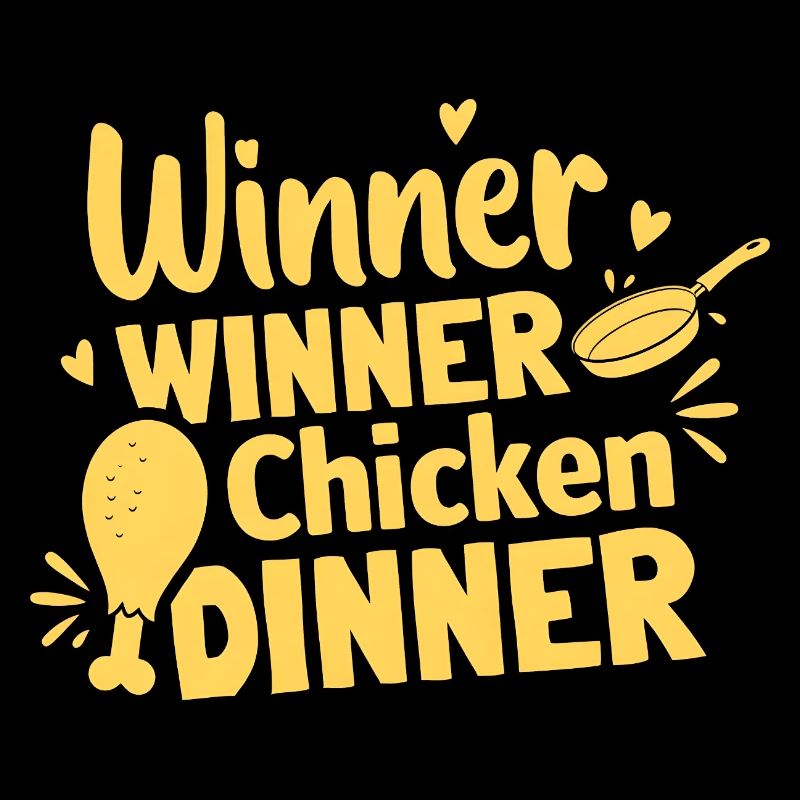 Gewinner-Hühnchen-Dinner-T-Shirt