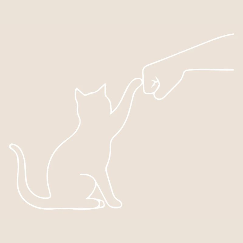 Katze Pfote lustig