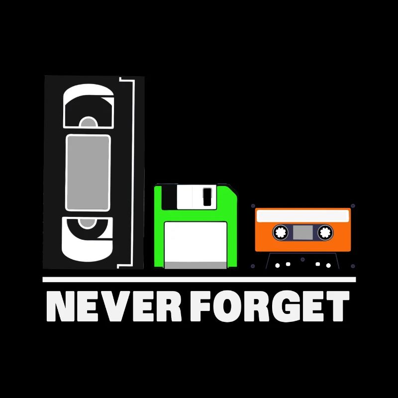 Never Forget Floppy Disk Retro Shirt 80s