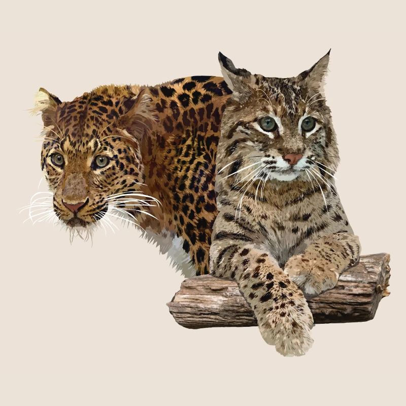 Leopard und Luchs