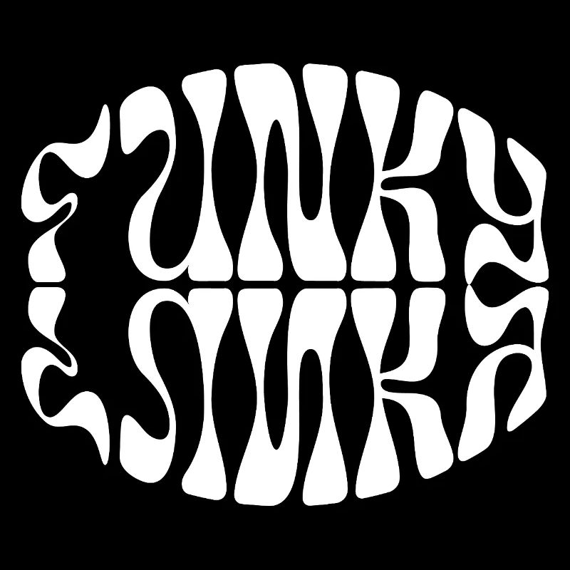 Conception typographique de musique funky