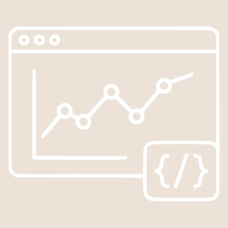 Web Analysis Chart Coding Browser Vector