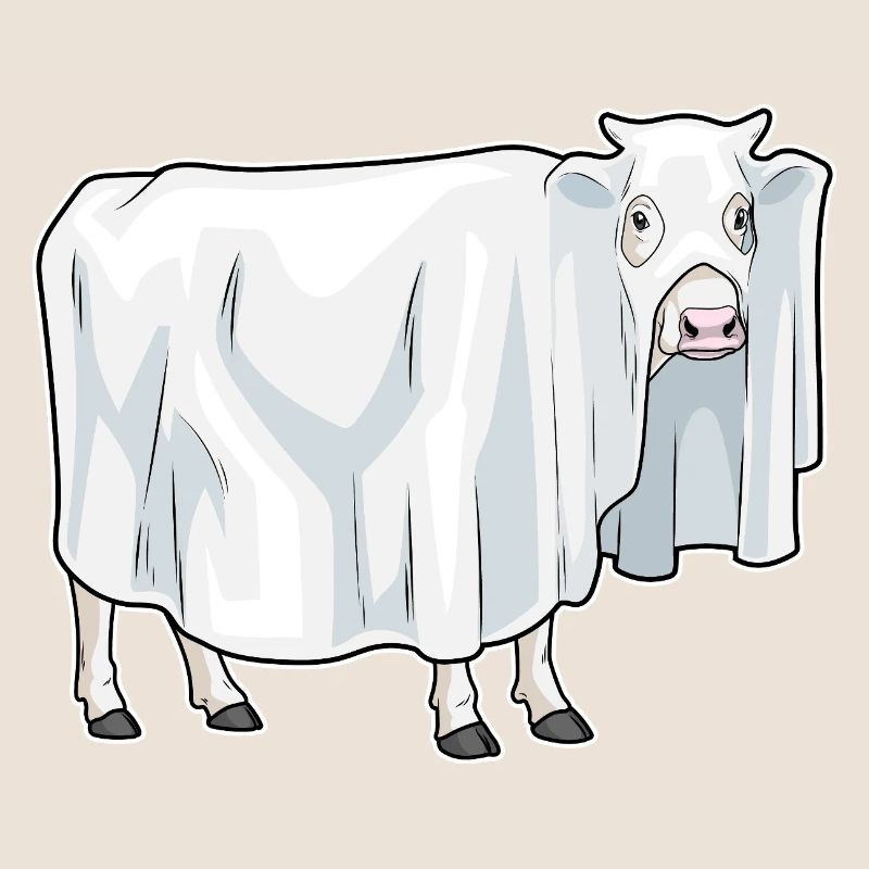 Cow Halloween Ghost