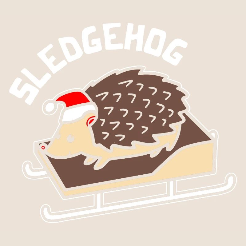 Sledgehog Hedgehog Noël Noël hérisson calembour