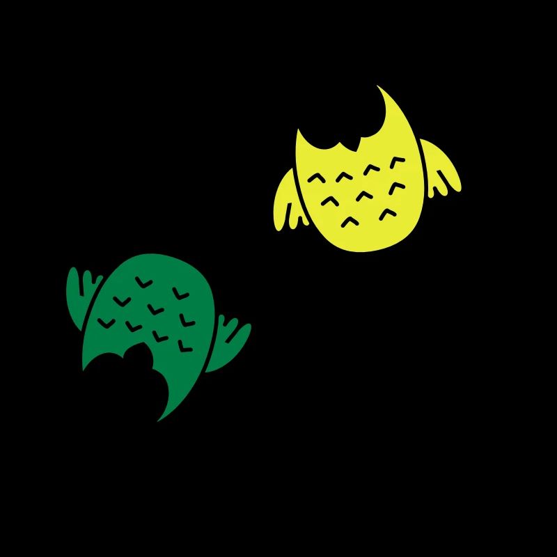 Geburtstag 50, Eulen am Drahtseil, rund