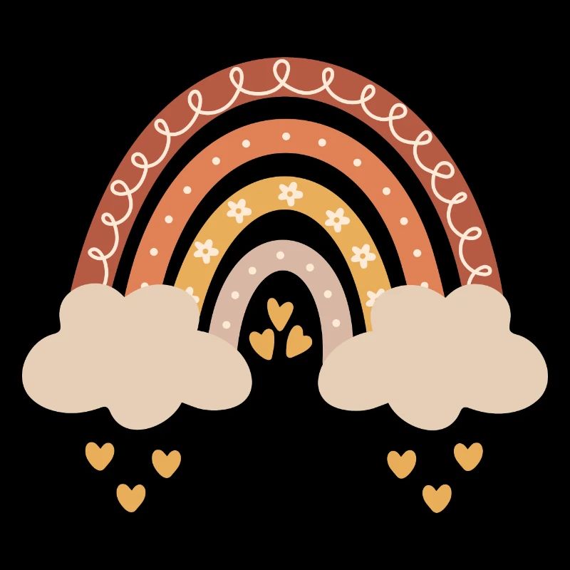 Boho arc-en-ciel tons naturels bébé bébé douche cadeau