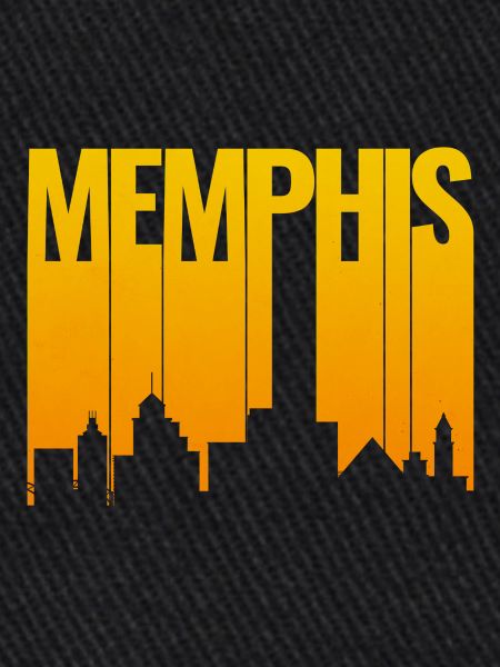 Memphis Skyline Gold Gradient