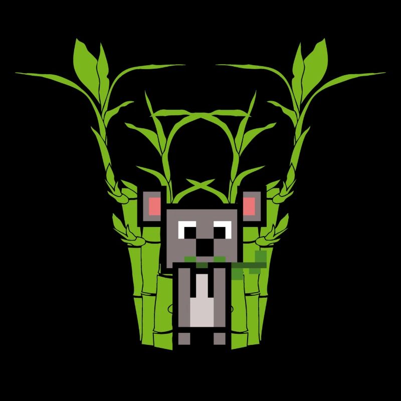 Le koala mange du bambou