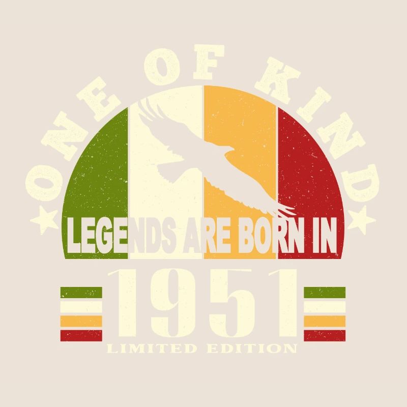 Legend Born 1951 anniversaire 73 ans
