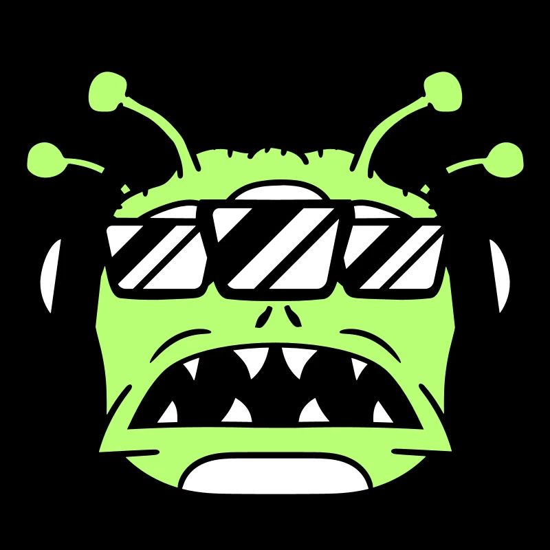 DJ Alien Alien Horror Halloween Party Head