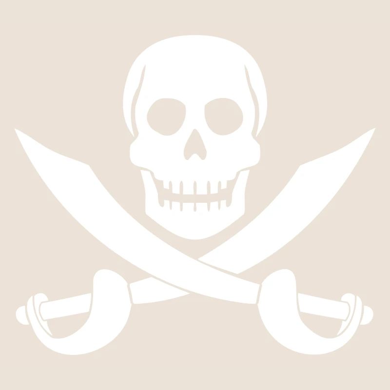 Crâne de pirate Sabre épées squelette crâne