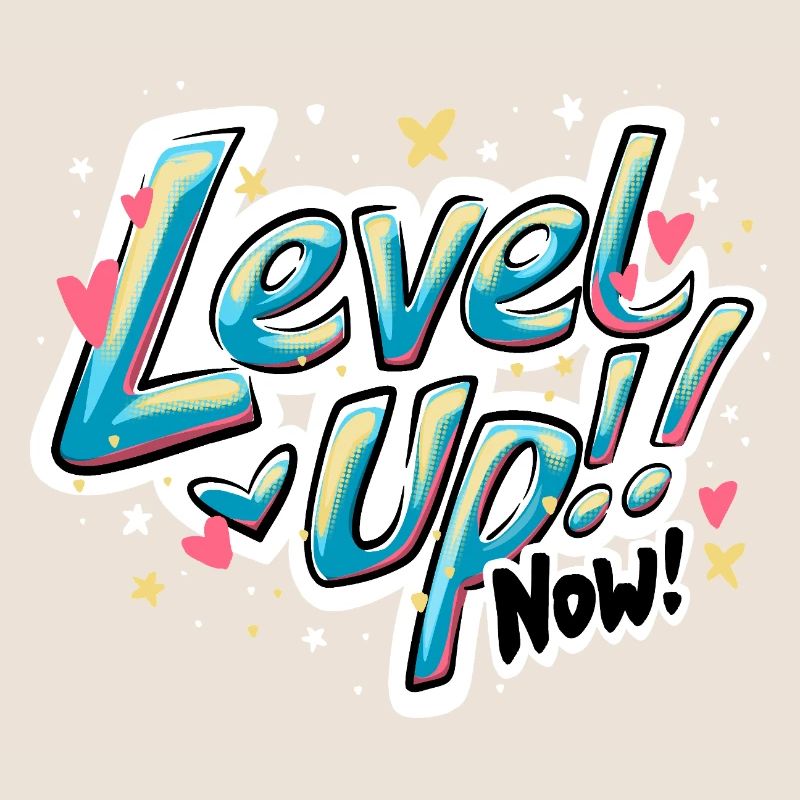 Vibrant Inspirant 'Level up now !' Conception du devis