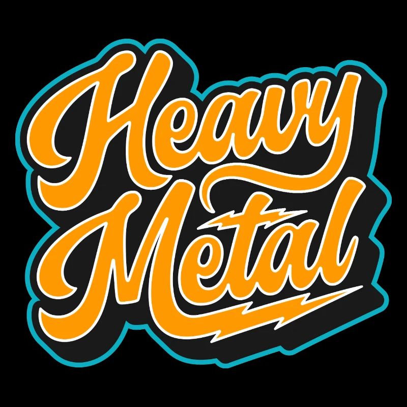 Heavy Metal Bold Script Logo
