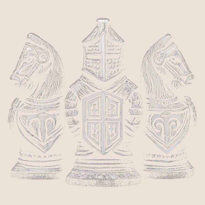 Chess Knight Medieval Figures for Men
