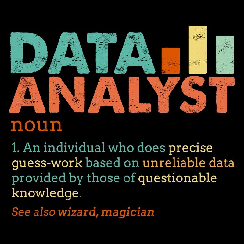 Data Analyst Retro Farbblöcke