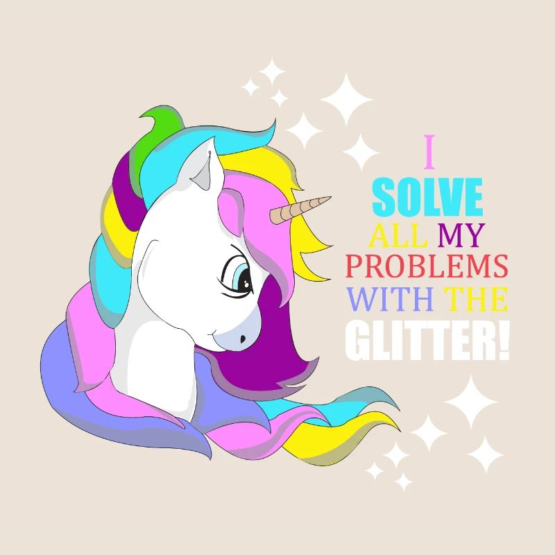 Unicorn glitter problems solver gift idea