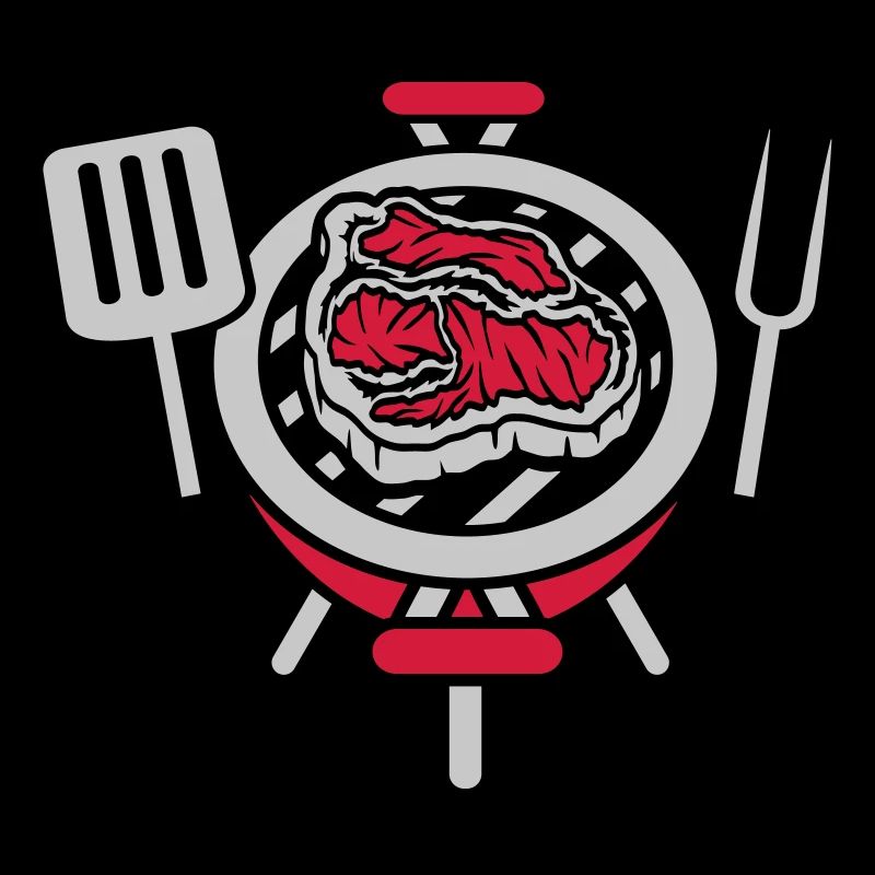 Steak BBQ Grill Master Coal Grill