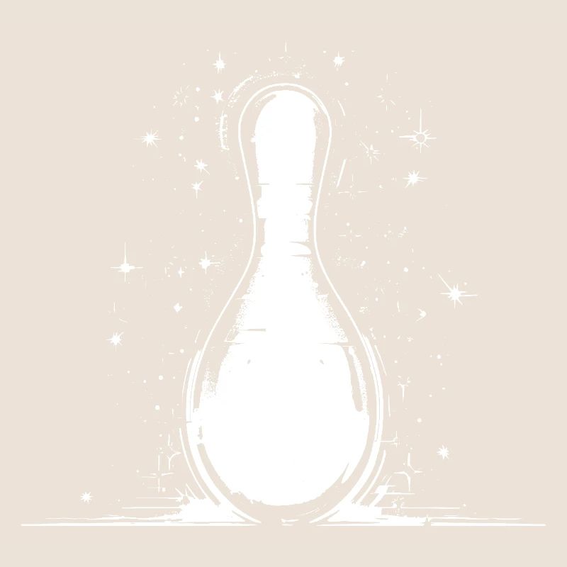 Graphique de quille de bowling