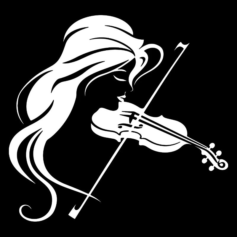 Fiddle Girl Drawing