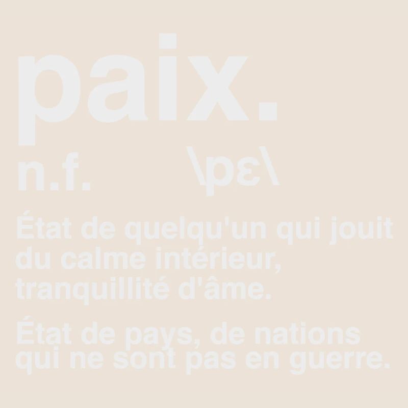 Friedensdefinitions-Wörterbuchstil