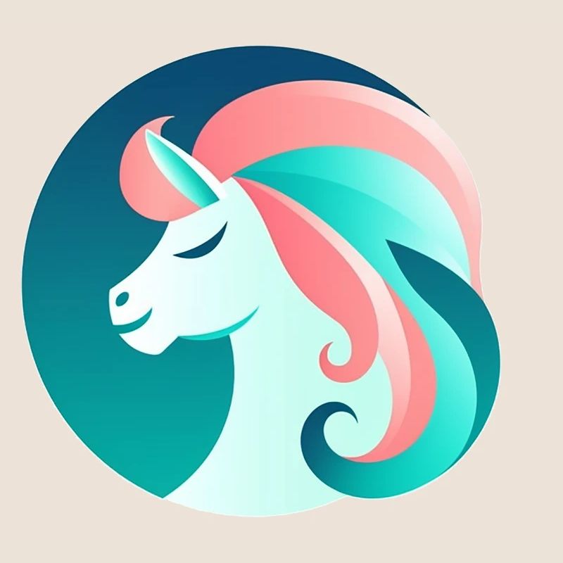 Neon Einhorn Traumbild