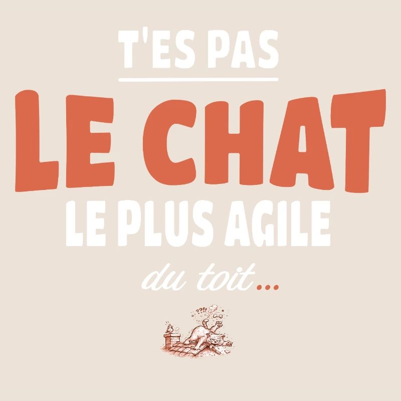 T’es pas le chat le plus agile du toit – Vanne
