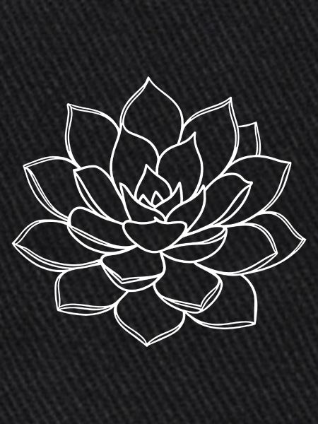 Minimal Line Lotusblüte