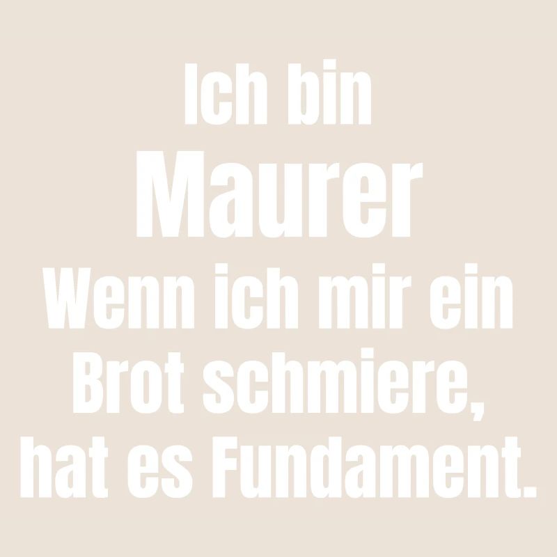 Bricklayer smears bread has foundation