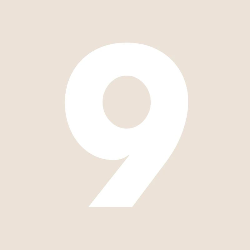 Zahl 9, Nummer 9, 9, nine, Number nine, Neun