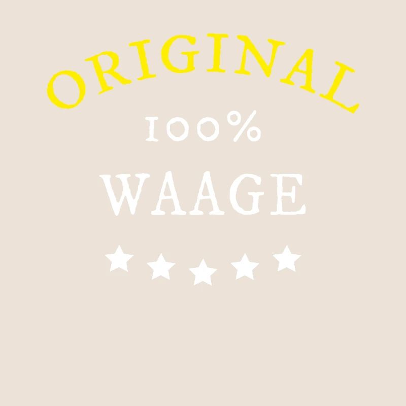 Original 100% Waage, Geschenk, Sternzeichen