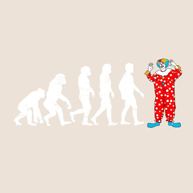 clown, cadeau évolution panthomime drôle de cirque