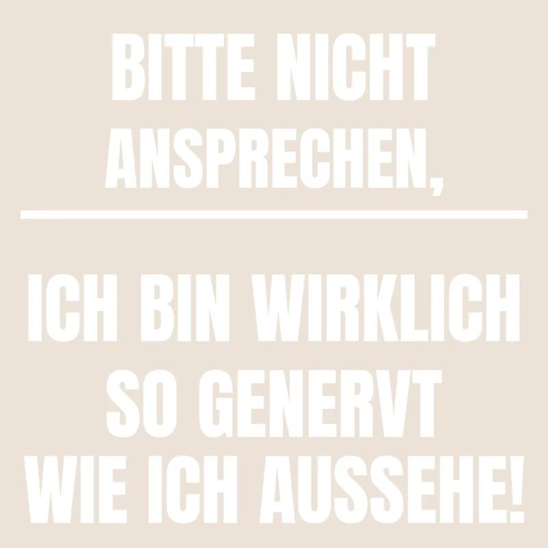 Bitte nicht ansprechen