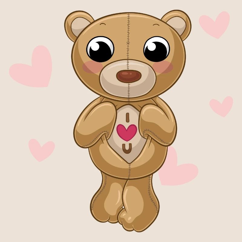 Putziger Comic Teddybär