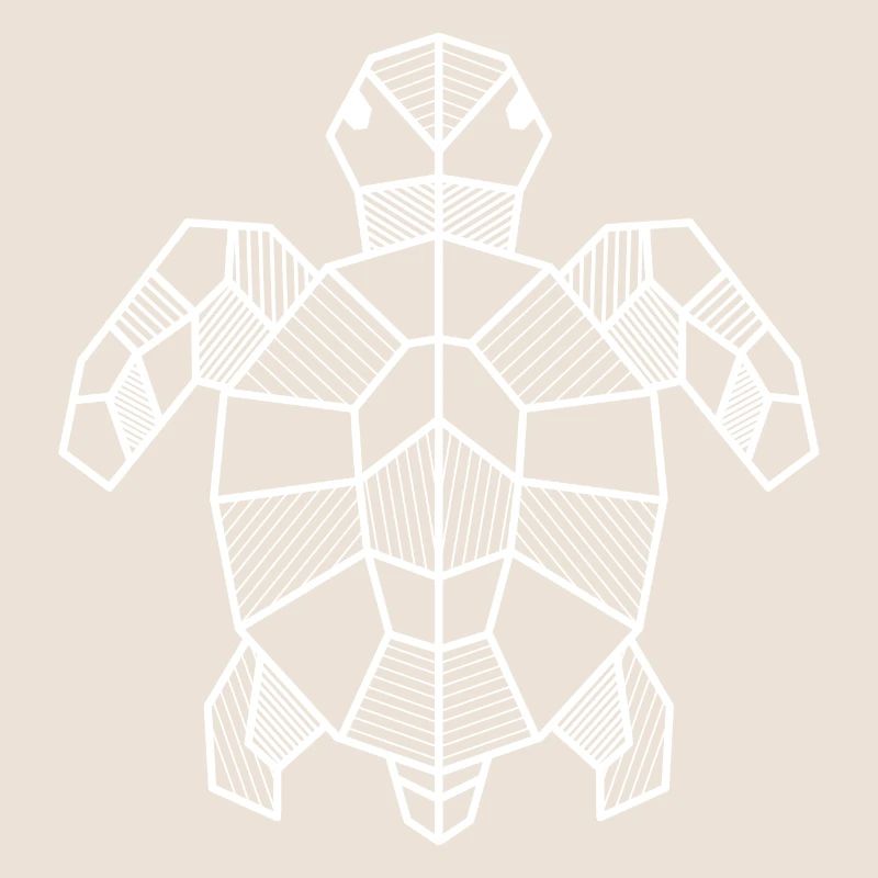 Turtle Geometric Gift Triangle Hipster