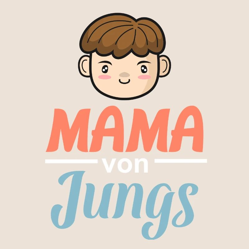 Mama von Jungs - Coole starke Mutter Geschenk
