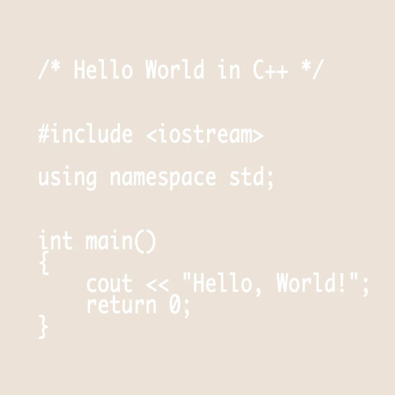 Hello World C++ Programmer Nerd Shirt