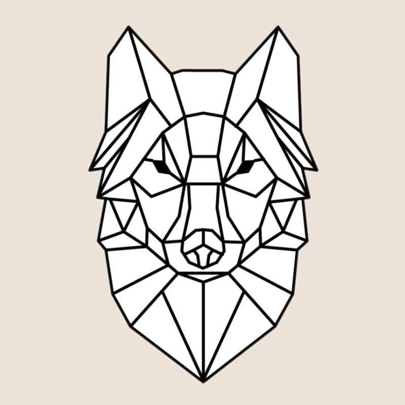 Conception de tête de loup simple