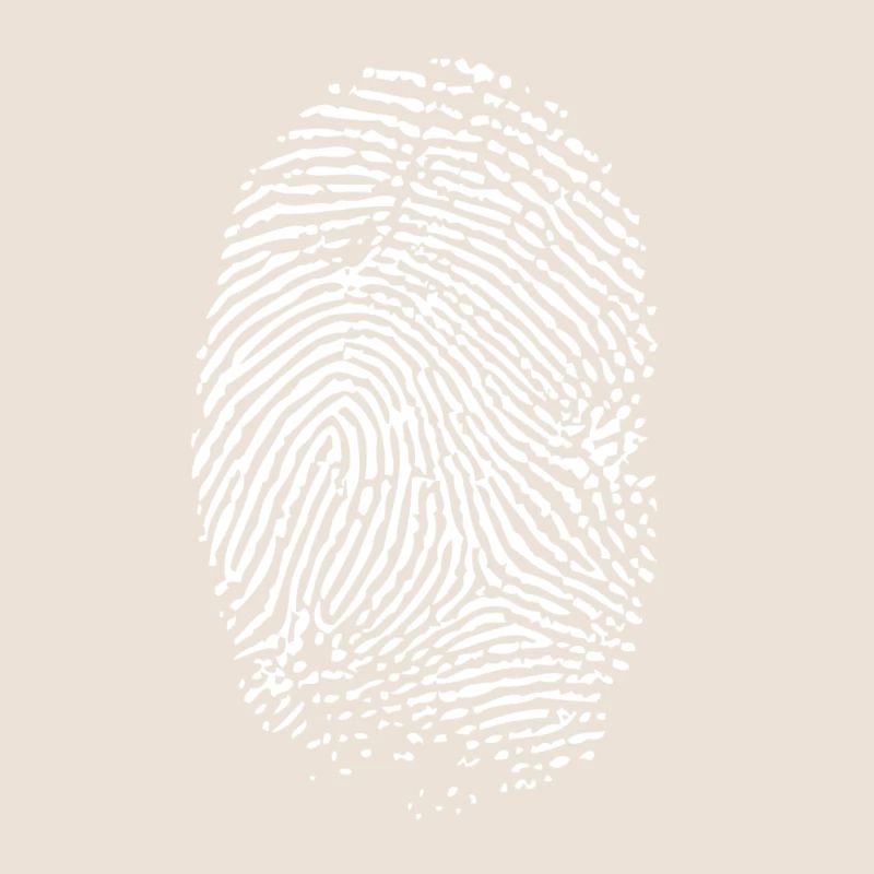 Empreinte digitale blanche